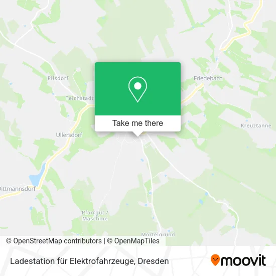 Карта Ladestation für Elektrofahrzeuge