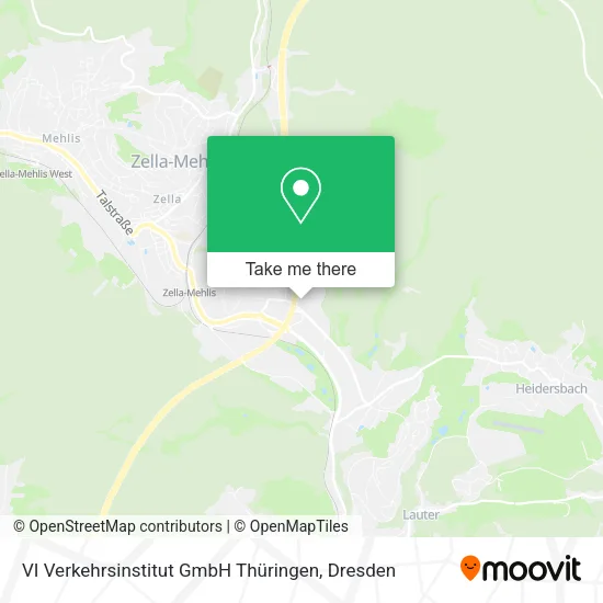 Карта VI Verkehrsinstitut GmbH Thüringen