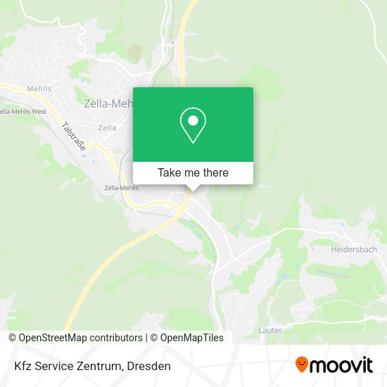 Карта Kfz Service Zentrum