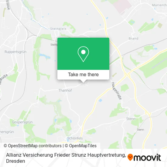 Карта Allianz Versicherung Frieder Strunz Hauptvertretung