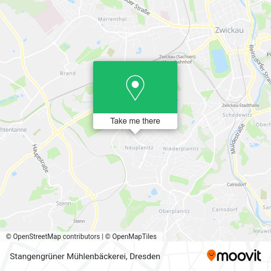Карта Stangengrüner Mühlenbäckerei