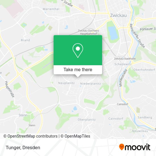 Карта Tunger