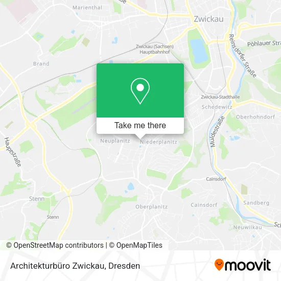 Карта Architekturbüro Zwickau