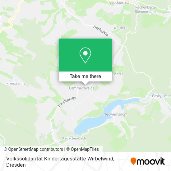 Карта Volkssolidarität Kindertagesstätte Wirbelwind