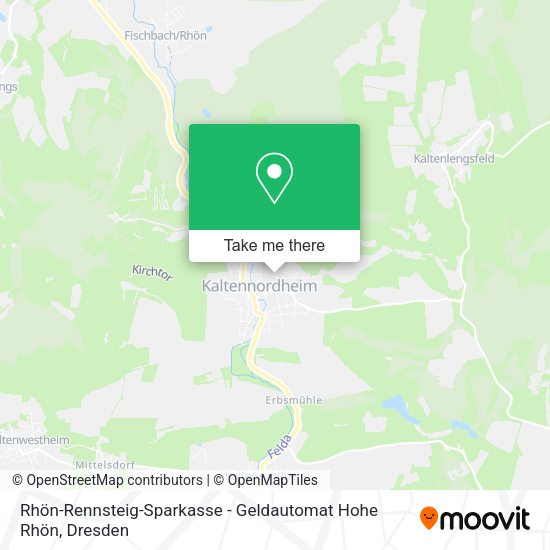 Карта Rhön-Rennsteig-Sparkasse - Geldautomat Hohe Rhön