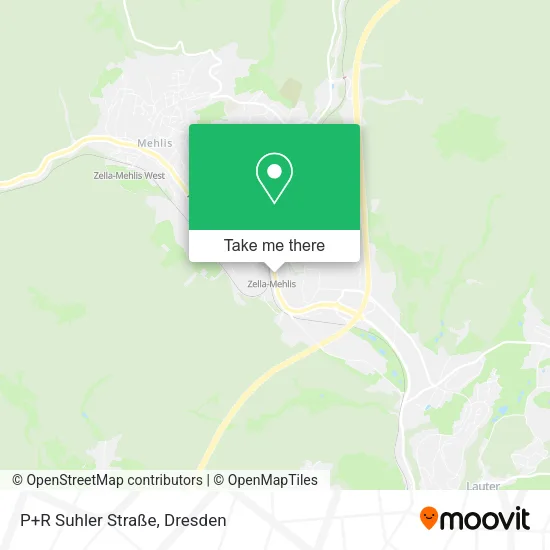 Карта P+R Suhler Straße