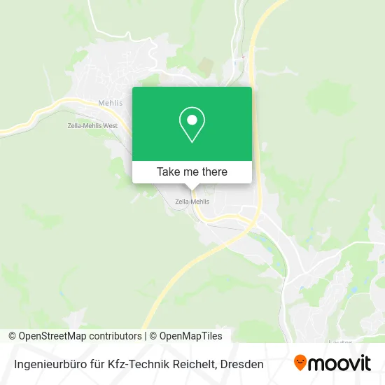 Карта Ingenieurbüro für Kfz-Technik Reichelt