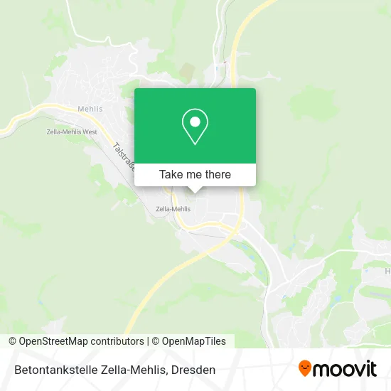 Карта Betontankstelle Zella-Mehlis