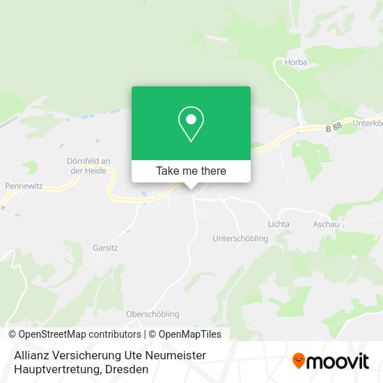 Карта Allianz Versicherung Ute Neumeister Hauptvertretung