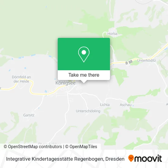 Карта Integrative Kindertagesstätte Regenbogen