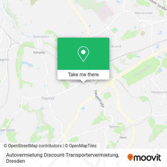 Карта Autovermietung Discount-Transportervermietung