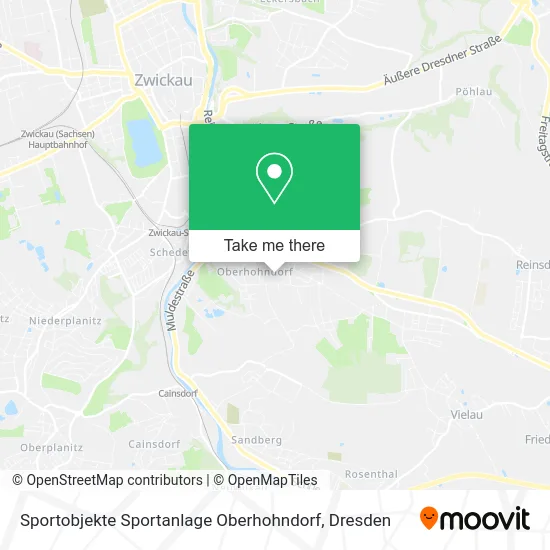 Карта Sportobjekte Sportanlage Oberhohndorf