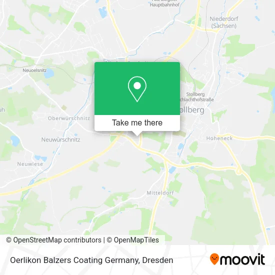 Карта Oerlikon Balzers Coating Germany