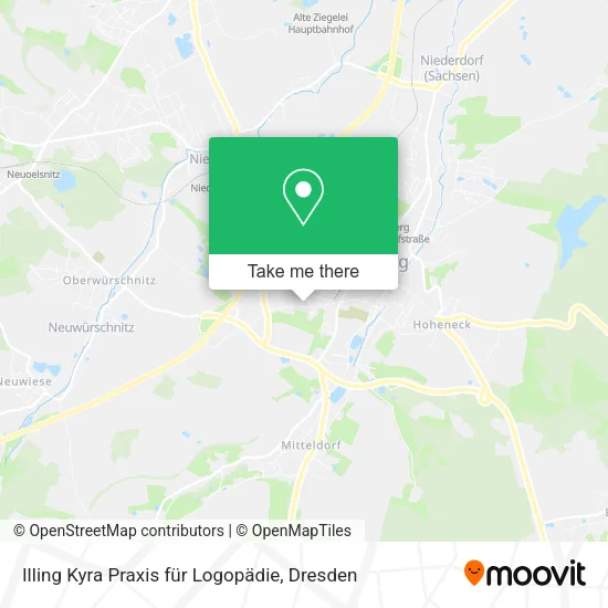 Карта Illing Kyra Praxis für Logopädie