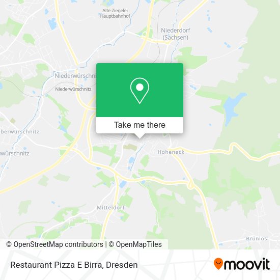 Карта Restaurant Pizza E Birra