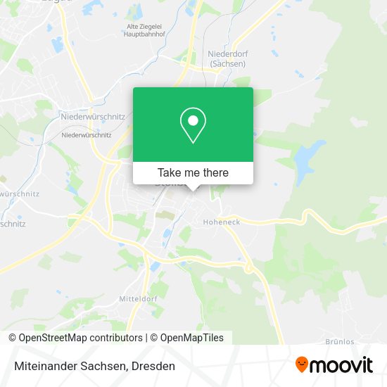 Карта Miteinander Sachsen