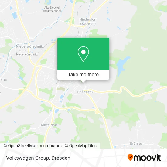 Карта Volkswagen Group