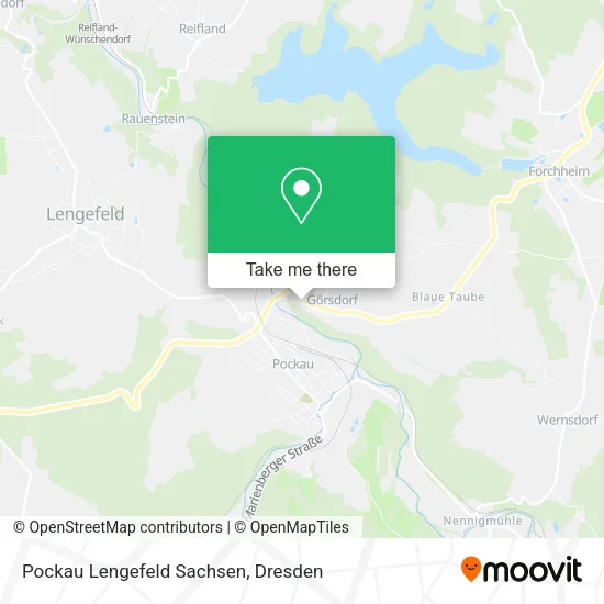 Карта Pockau Lengefeld Sachsen