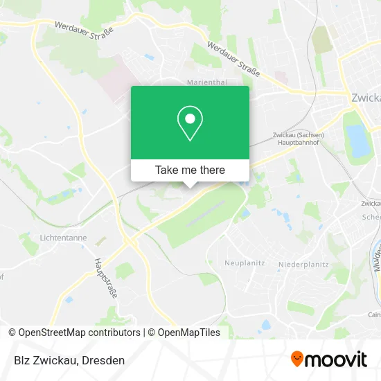 Карта Blz Zwickau