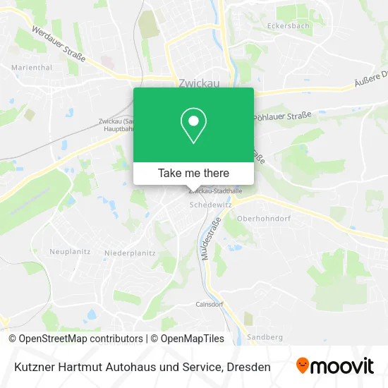 Карта Kutzner Hartmut Autohaus und Service