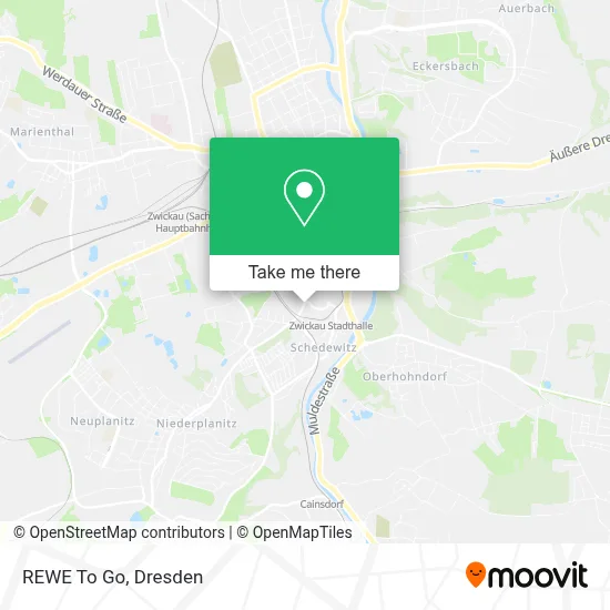 REWE To Go map
