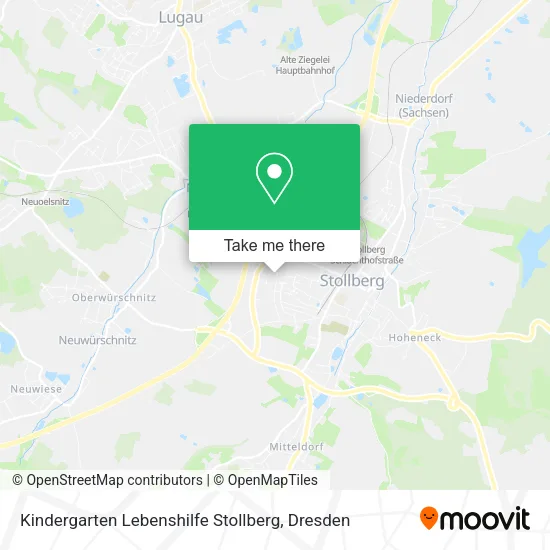Карта Kindergarten Lebenshilfe Stollberg