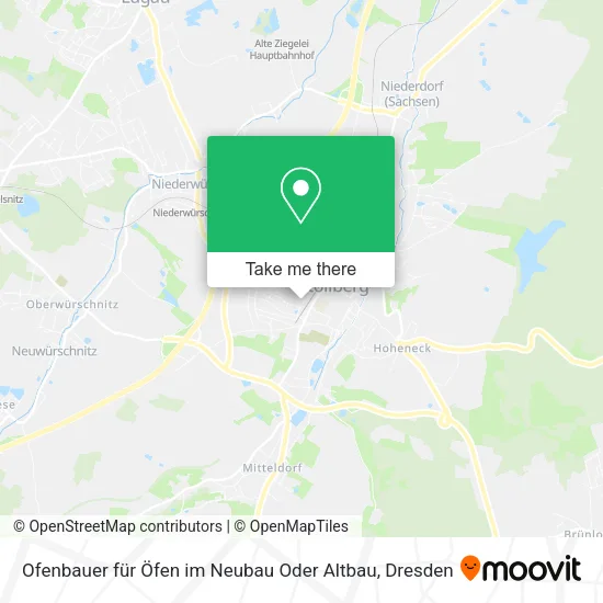 Карта Ofenbauer für Öfen im Neubau Oder Altbau