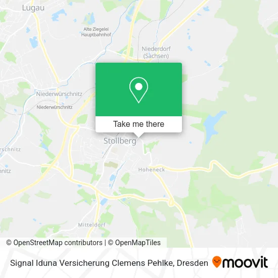 Карта Signal Iduna Versicherung Clemens Pehlke