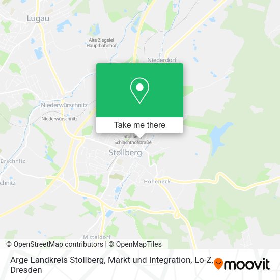 Карта Arge Landkreis Stollberg, Markt und Integration, Lo-Z