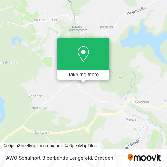 Карта AWO Schulhort Biberbande Lengefeld