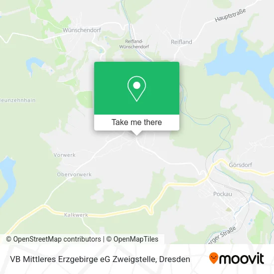 Карта VB Mittleres Erzgebirge eG Zweigstelle