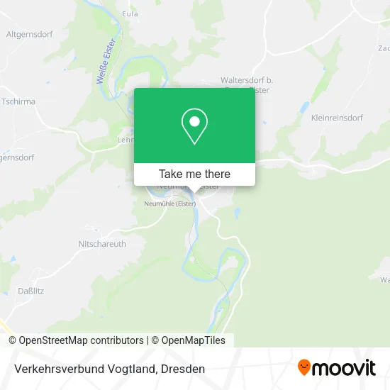 Карта Verkehrsverbund Vogtland
