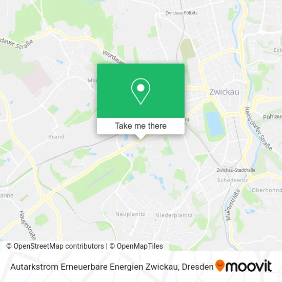 Карта Autarkstrom Erneuerbare Energien Zwickau