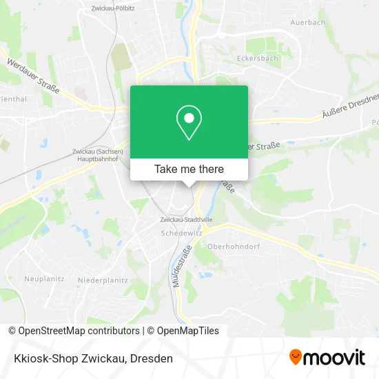 Карта Kkiosk-Shop Zwickau