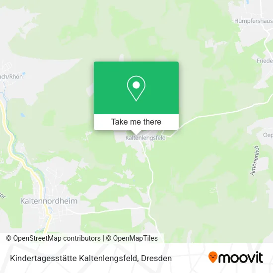 Карта Kindertagesstätte Kaltenlengsfeld