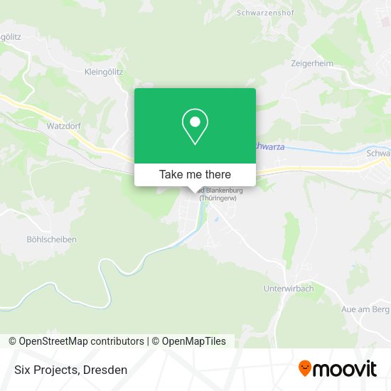 Six Projects map