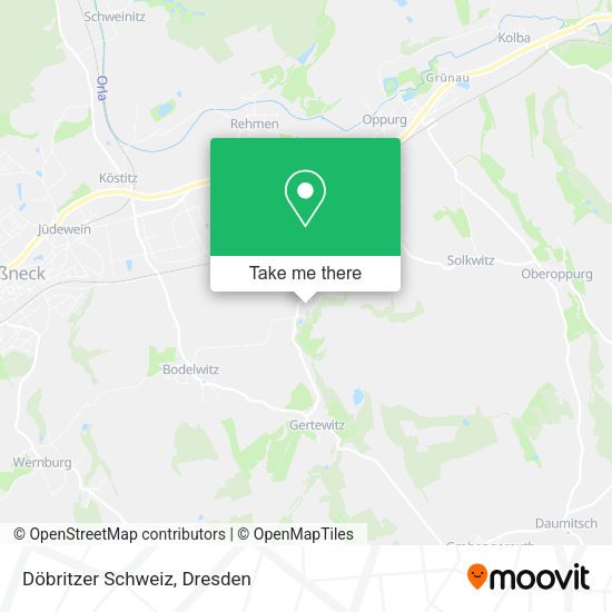 Карта Döbritzer Schweiz