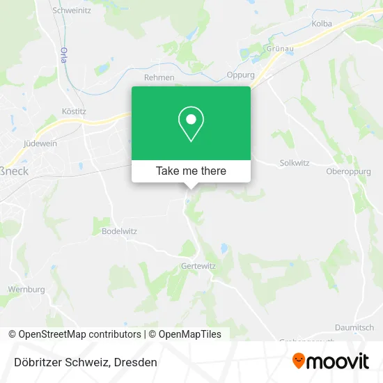 Карта Döbritzer Schweiz