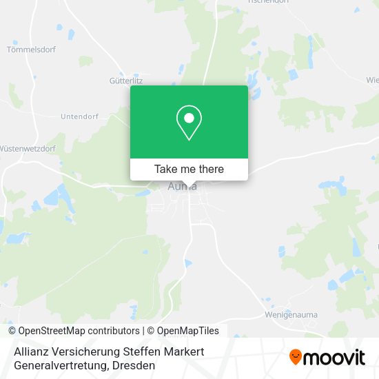 Карта Allianz Versicherung Steffen Markert Generalvertretung