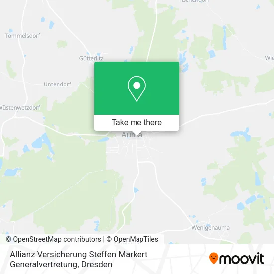 Карта Allianz Versicherung Steffen Markert Generalvertretung