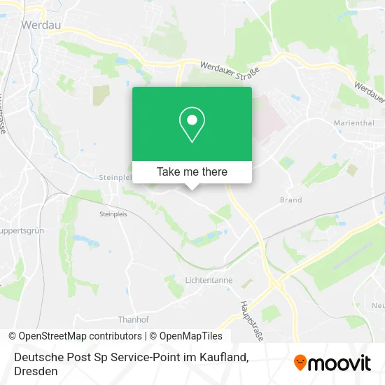 Карта Deutsche Post Sp Service-Point im Kaufland