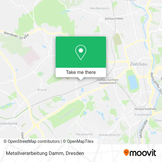 Карта Metallverarbeitung Damm