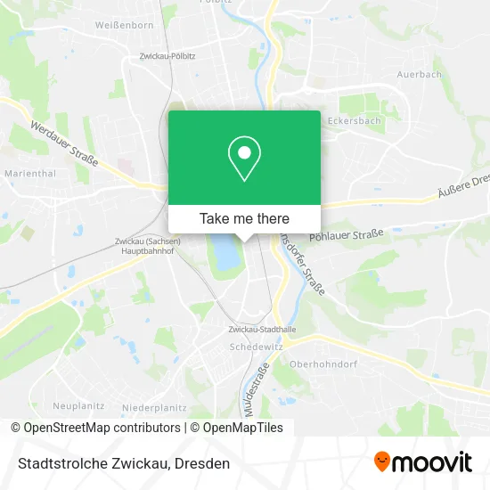 Карта Stadtstrolche Zwickau