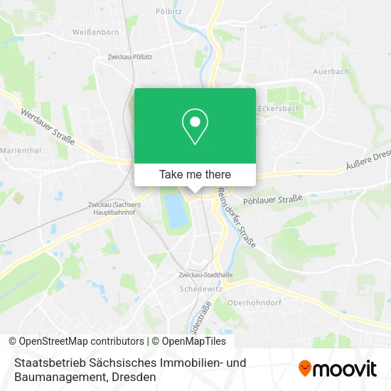 Карта Staatsbetrieb Sächsisches Immobilien- und Baumanagement