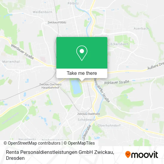 Карта Renta Personaldienstleistungen GmbH Zwickau