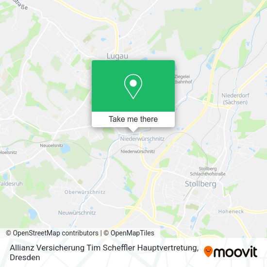 Карта Allianz Versicherung Tim Scheffler Hauptvertretung