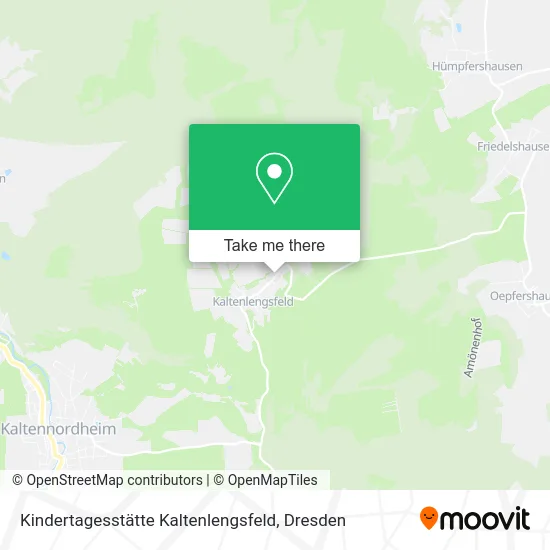 Карта Kindertagesstätte Kaltenlengsfeld