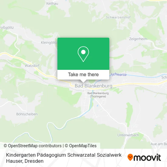 Карта Kindergarten Pädagogium Schwarzatal Sozialwerk Hauser