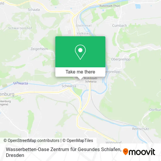 Wasserbetten-Oase Zentrum für Gesundes Schlafen map