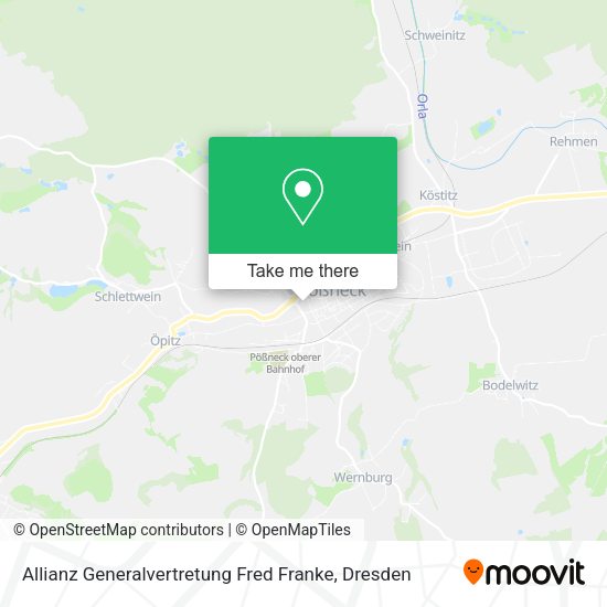 Карта Allianz Generalvertretung Fred Franke